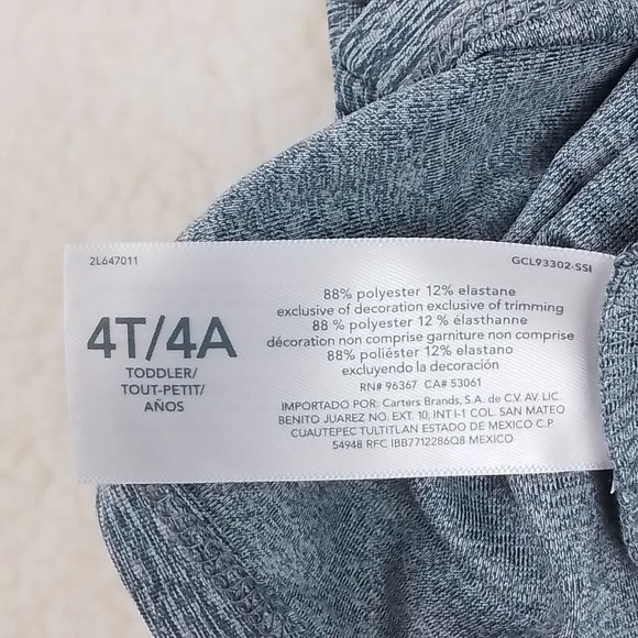 OshKosh Activewear Tank Boy's Size 4T w/ Blue Gray Color Block Design - Picture 8 of 9